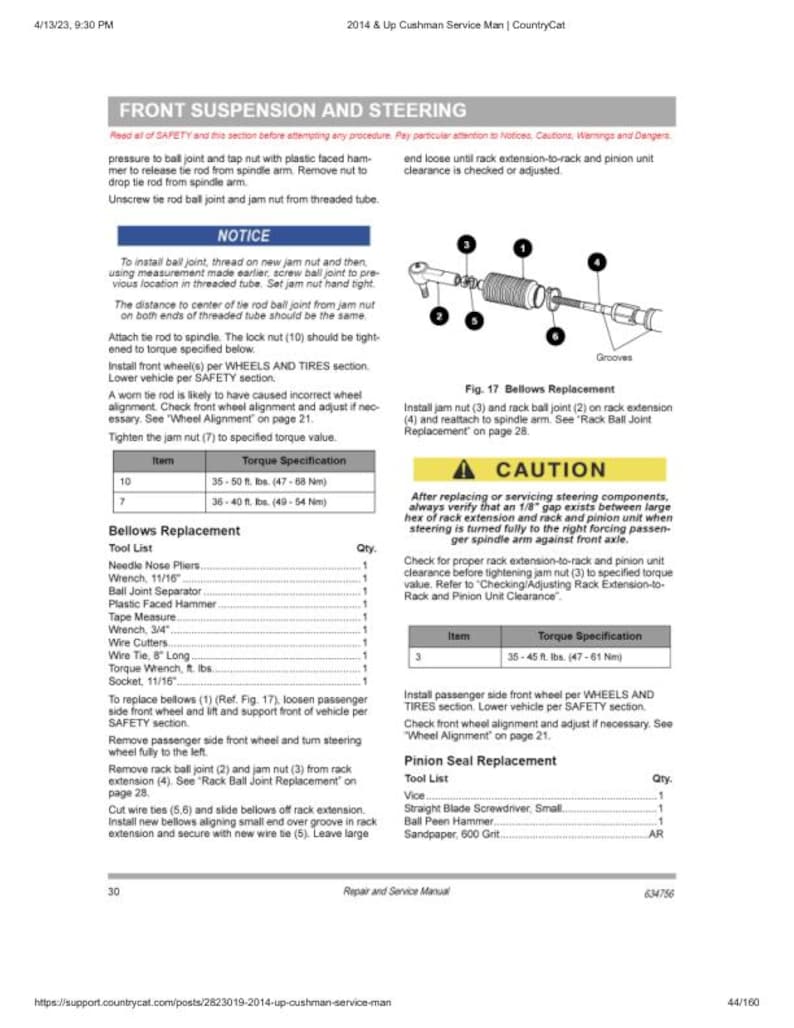 Cushman Hauler Pro 72V Service Manual service manual preview page 6