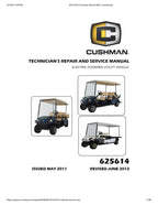 Cushman Electric Shuttle 2 4 6 Service Manual service manual preview page 2