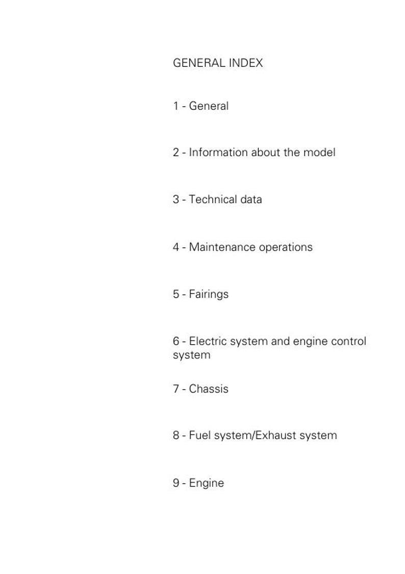 Ducati Diavel ABS Service Manual service manual preview page 2