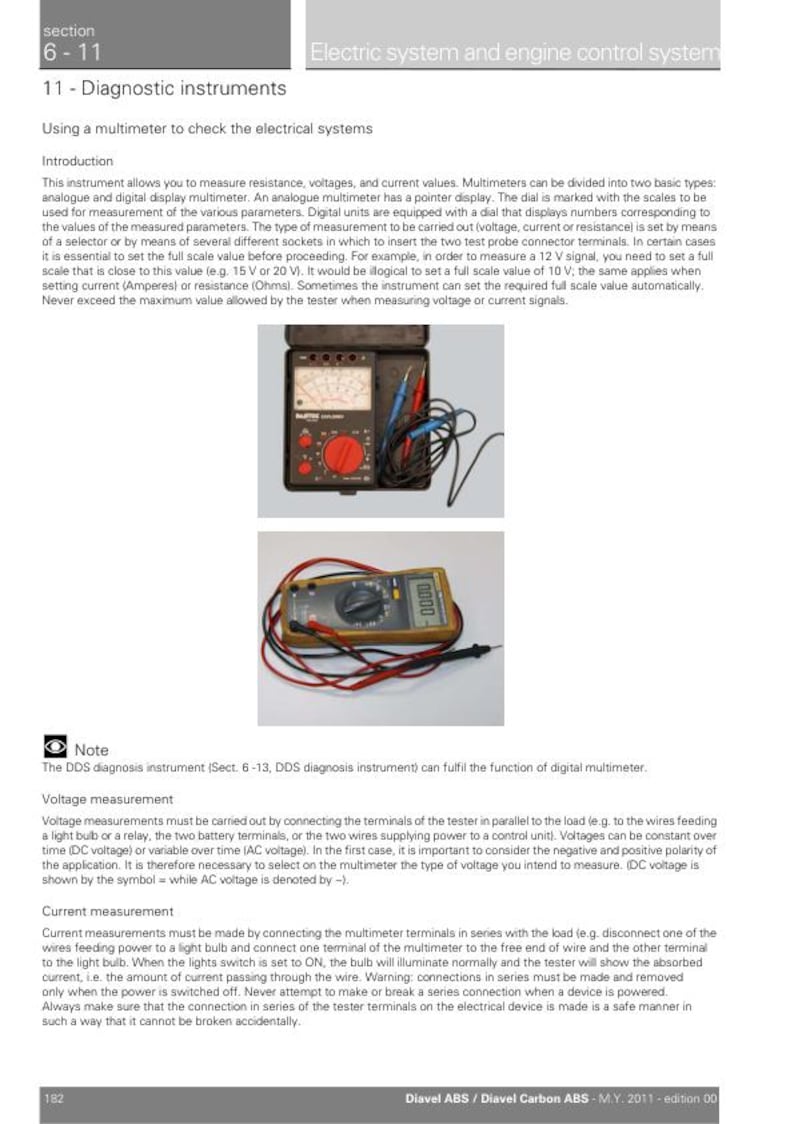 Ducati Diavel ABS Service Manual service manual preview page 4
