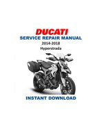 Ducati Hyperstrada Service Manual PDF service repair manual cover