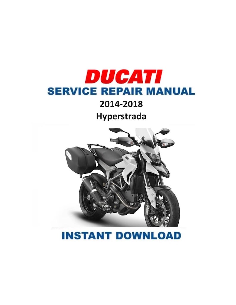 Ducati Hyperstrada Service Manual PDF service repair manual cover