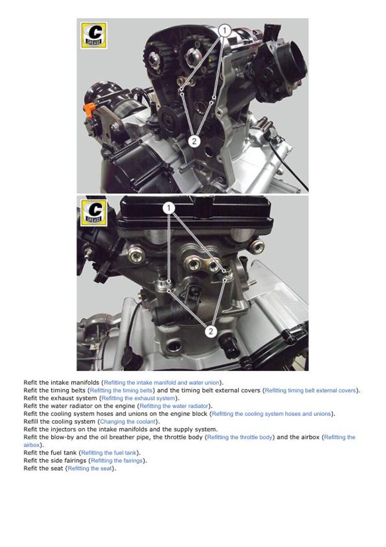 Ducati Hypermotard SP Service Manual service manual preview page 7