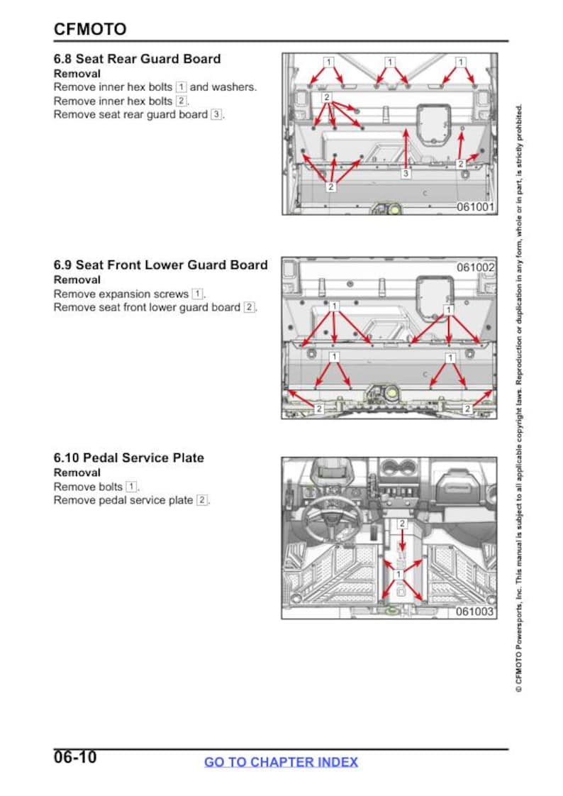 CFMOTO UFORCE 600 Service Repair Manual service manual preview page 7