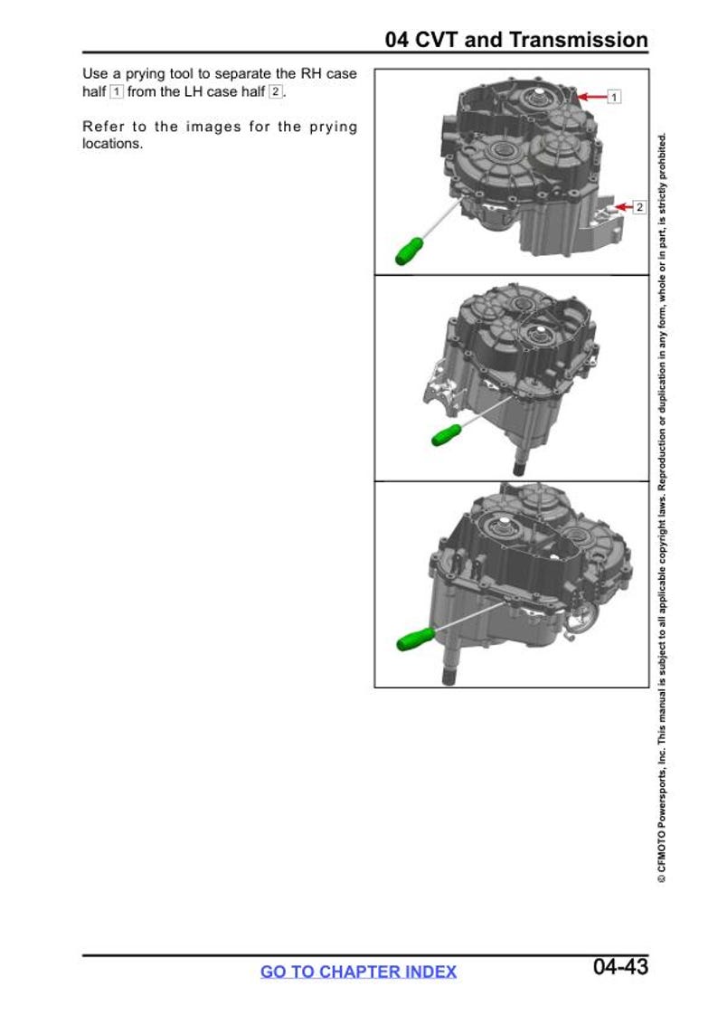 CFMOTO UFORCE U10 Service Repair Manual service manual preview page 4