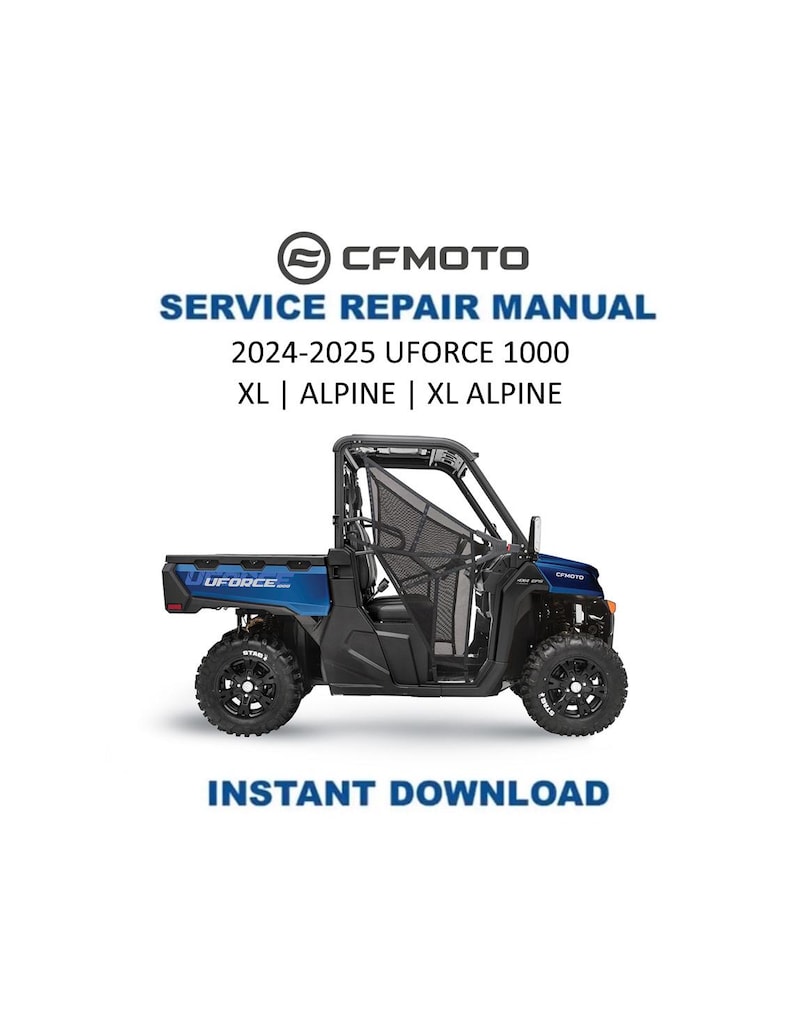 CFMOTO UFORCE U10 1000 Service Repair Manual PDF service repair manual cover