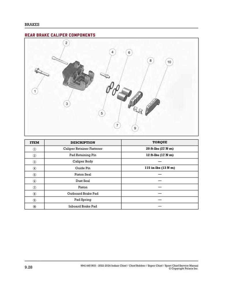 Indian Chief / Chief Bobber / Super Chief / Sport Chief Service Manual service manual preview page 7