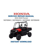 Honda Pioneer SXS700 M2/M4 Service Manual PDF service repair manual cover