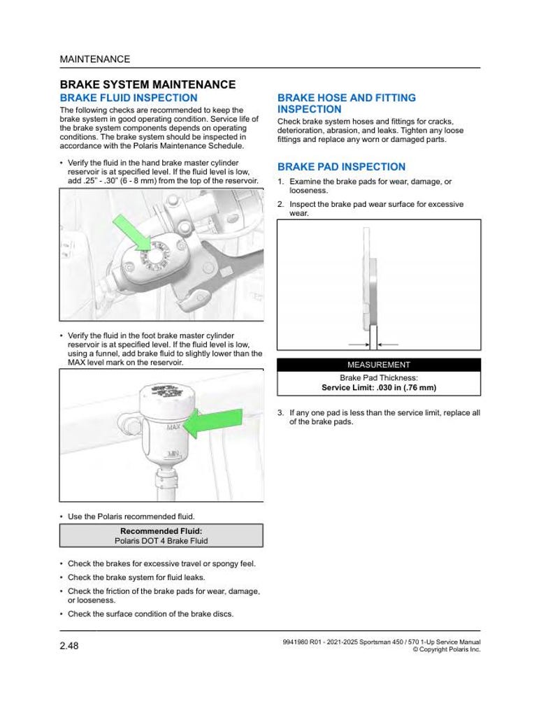Polaris Sportsman 450 570 Service Manual service manual preview page 4