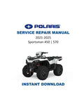 Polaris Sportsman 450 570 Service Manual PDF service repair manual cover
