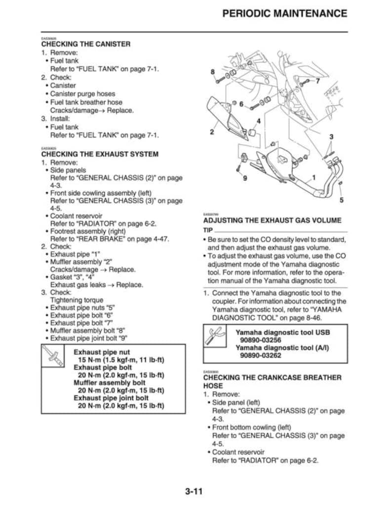 Yamaha YZF-R3 Service Manual service manual preview page 3
