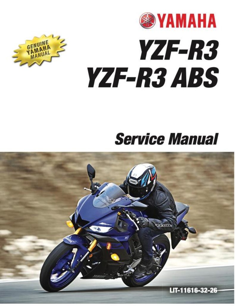 Yamaha YZF-R3 Service Manual service manual preview page 2