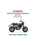Honda Monkey 125A Service Manual PDF service repair manual cover