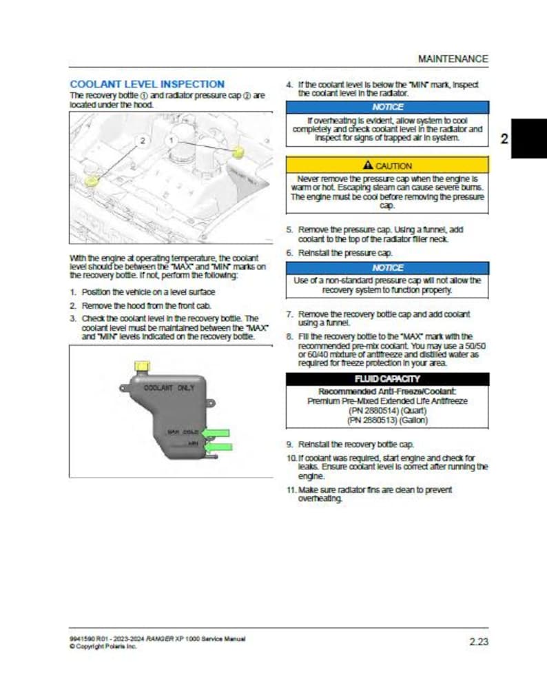 Polaris Ranger XP 1000 Service Manual service manual preview page 7