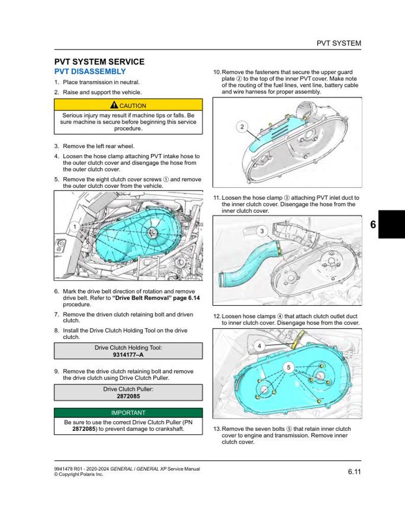 Polaris GENERAL XP XP4 Service Manual service manual preview page 10