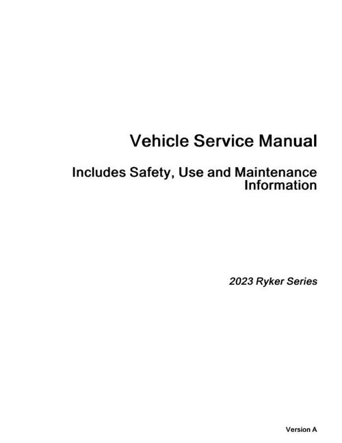 Can Am Ryker Series Service Manual service manual preview page 2