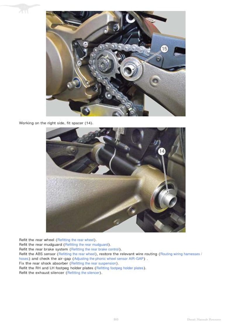 Ducati Monster 821 Service Manual service manual preview page 7
