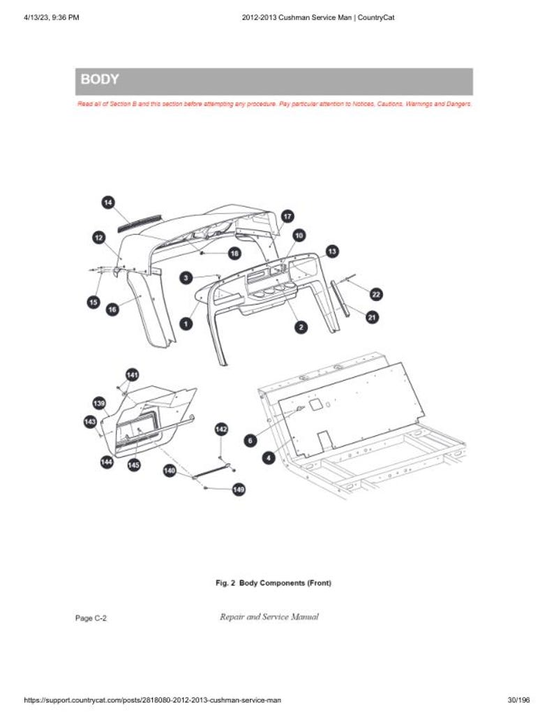 Cushman Electric Shuttle 2 4 6 Service Manual service manual preview page 8