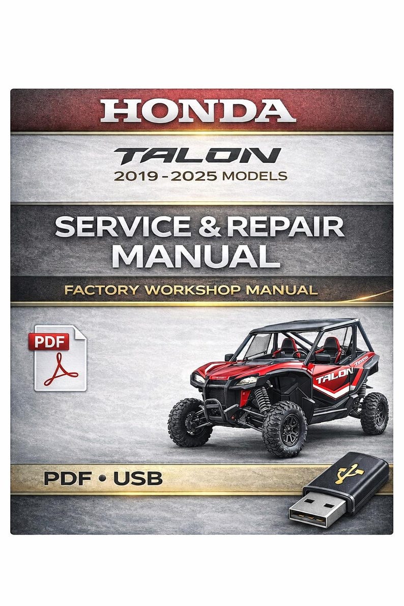 Honda Talon 1000 Service Manual service manual preview page 2