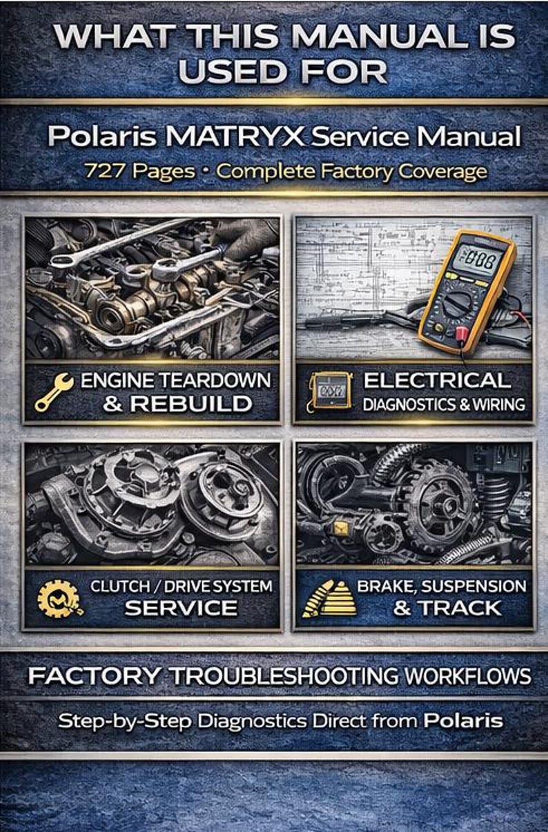 2021-2025 Polaris MATRYX Indy Switchback XCR 650 850 Service Manual service manual preview page 3