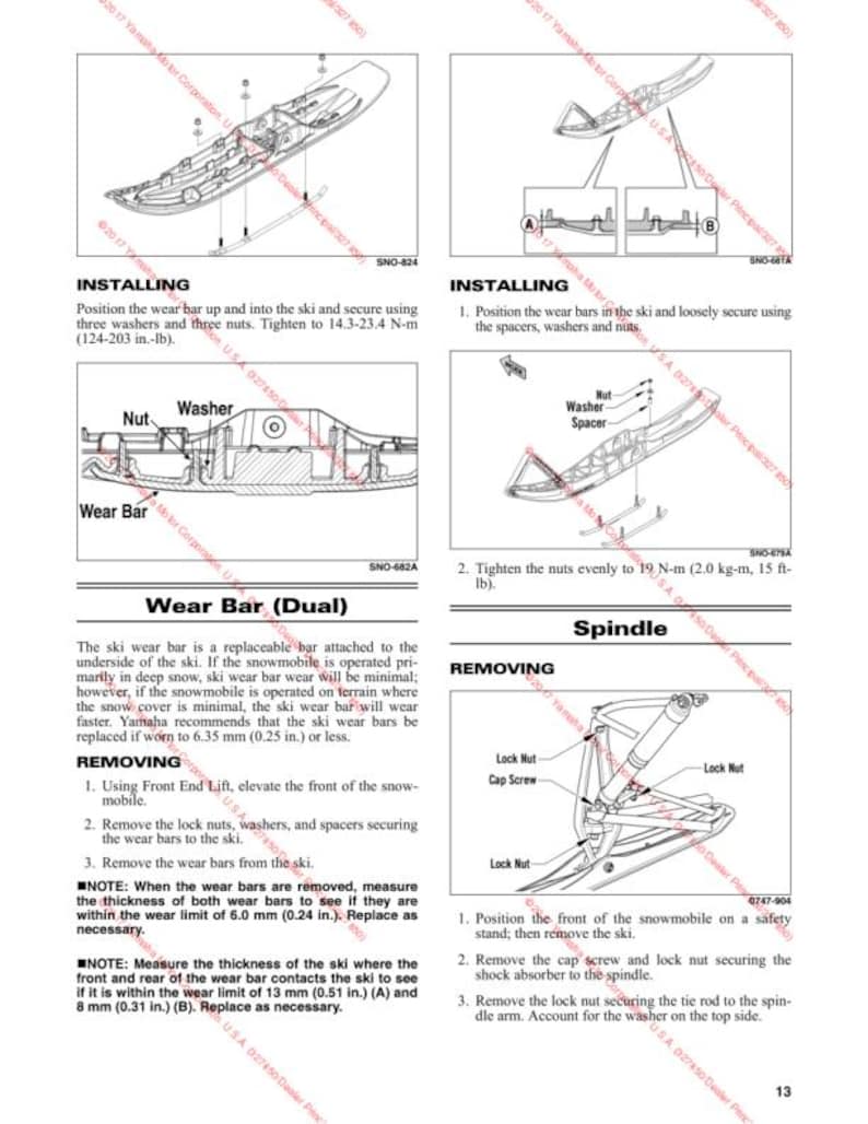 2017-2020 Yamaha Sidewinder Service Manual service manual preview page 4