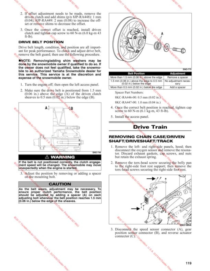 2017-2020 Yamaha Sidewinder Service Manual service manual preview page 9