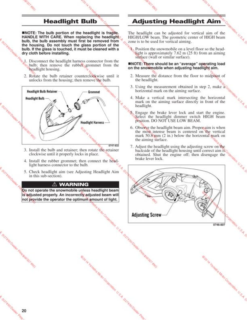 2014-2018 Yamaha SR Viper Service Manual service manual preview page 4