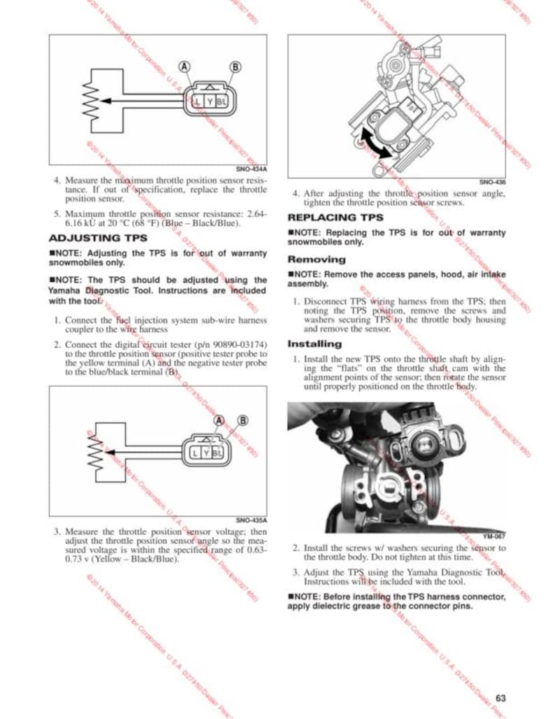 2014-2018 Yamaha SR Viper Service Manual service manual preview page 8