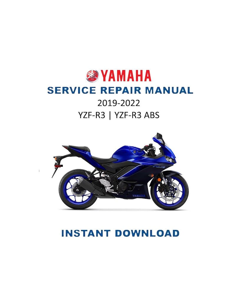 Yamaha YZF-R3 Service Manual PDF service repair manual cover