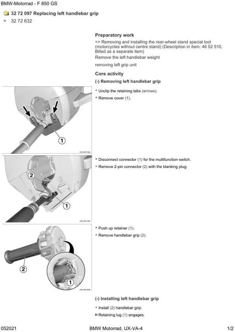 BMW F850 GS K81 Service Manual service manual preview page 8