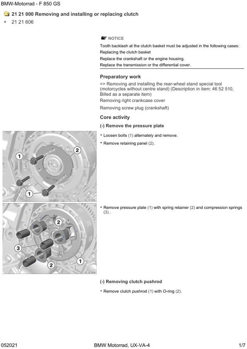 BMW F850 GS K81 Service Manual service manual preview page 7
