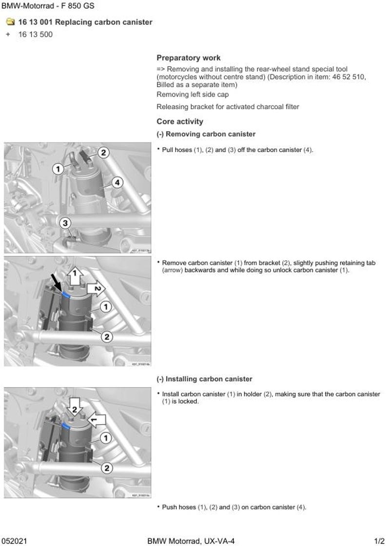 BMW F850 GS K81 Service Manual service manual preview page 6