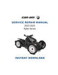Can Am Ryker Series Service Manual PDF service repair manual cover