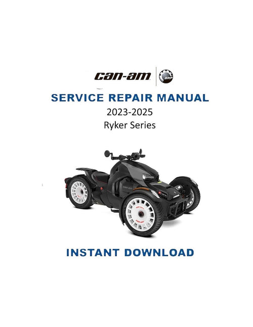 Can Am Ryker Series Service Manual PDF service repair manual cover