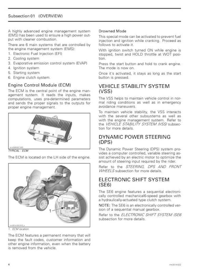 Can Am Spyder RT RT-S Service Manual service manual preview page 4