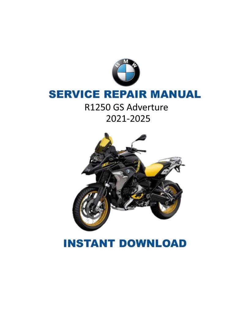 BMW R1250 GS Adventure K51 Service Manual PDF service repair manual cover