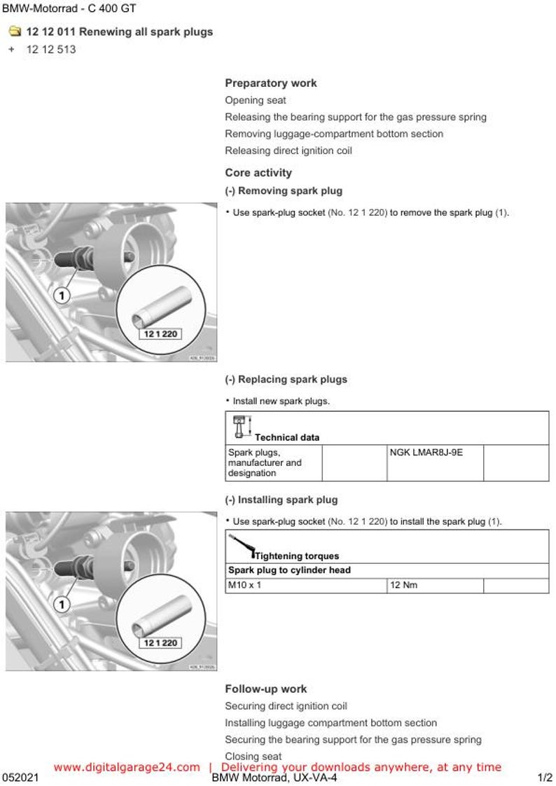 BMW C400 GT K08 Service Manual service manual preview page 5