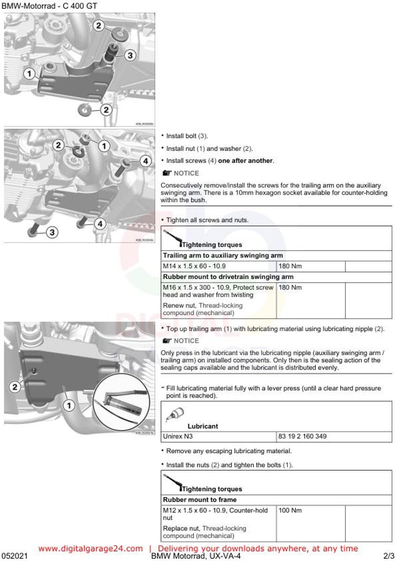 BMW C400 GT K08 Service Manual service manual preview page 6