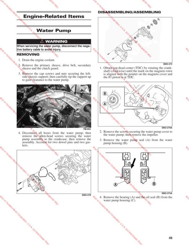 2014-2018 Yamaha SR Viper Service Manual service manual preview page 7