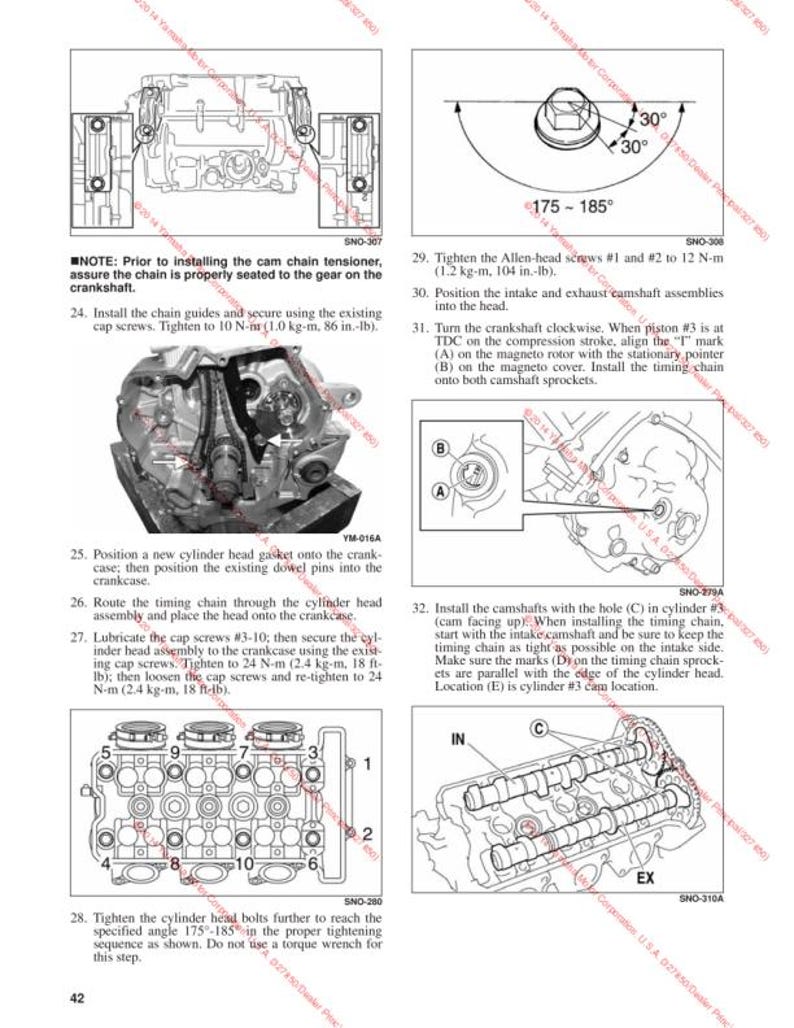 2014-2018 Yamaha SR Viper Service Manual service manual preview page 6