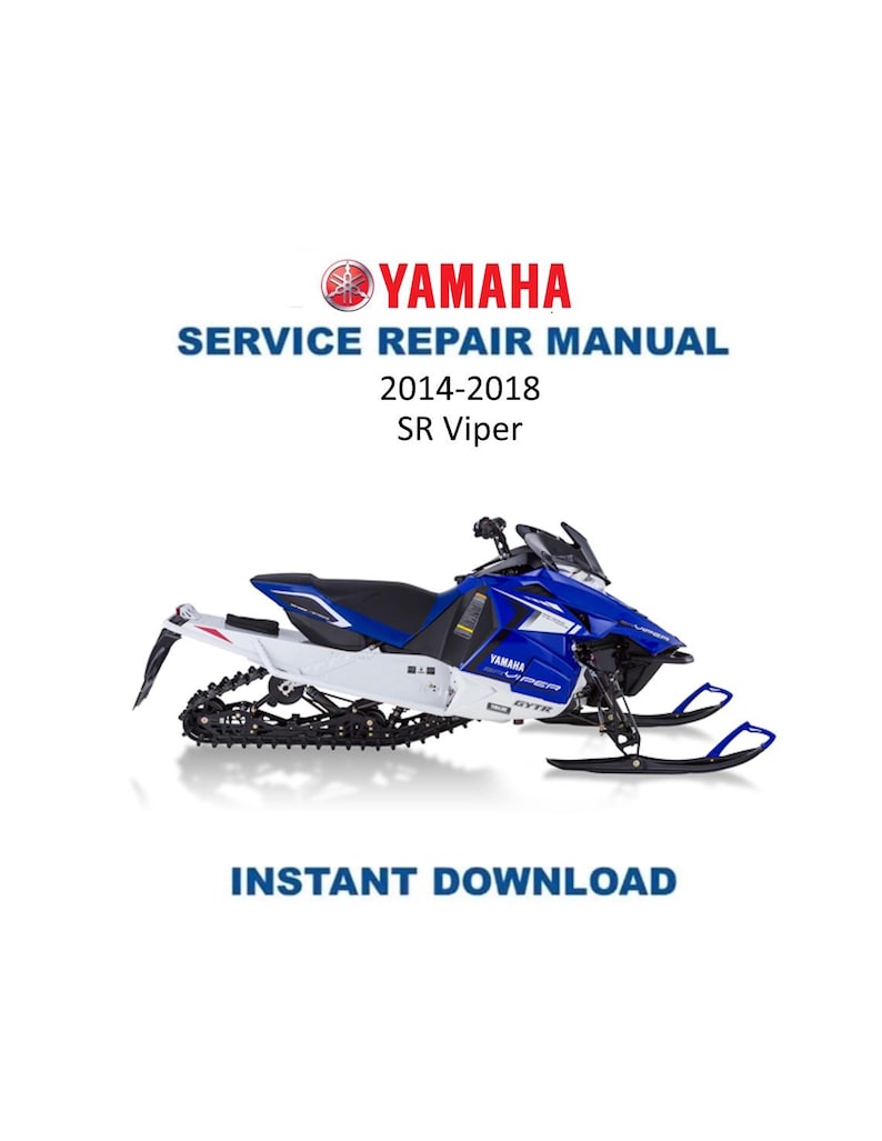 2014-2018 Yamaha SR Viper Service Manual PDF service repair manual cover