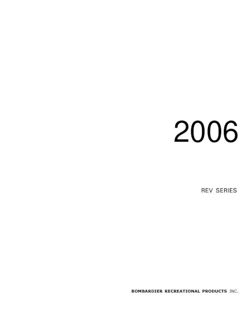 Skidoo MXZ Summit GSX Service Manual service manual preview page 2