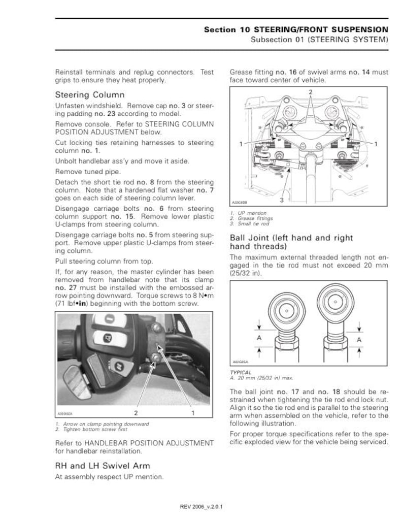 Skidoo MXZ Summit GSX Service Manual service manual preview page 8