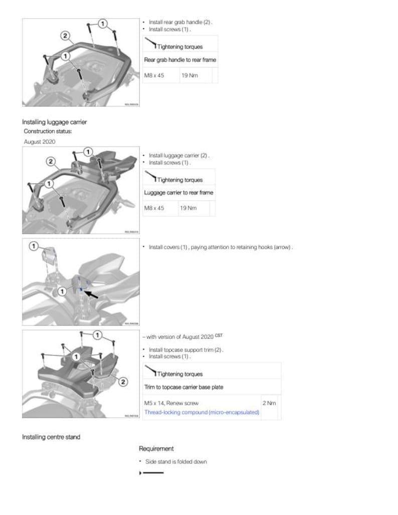 BMW S1000 XR K69 Service Manual service manual preview page 8