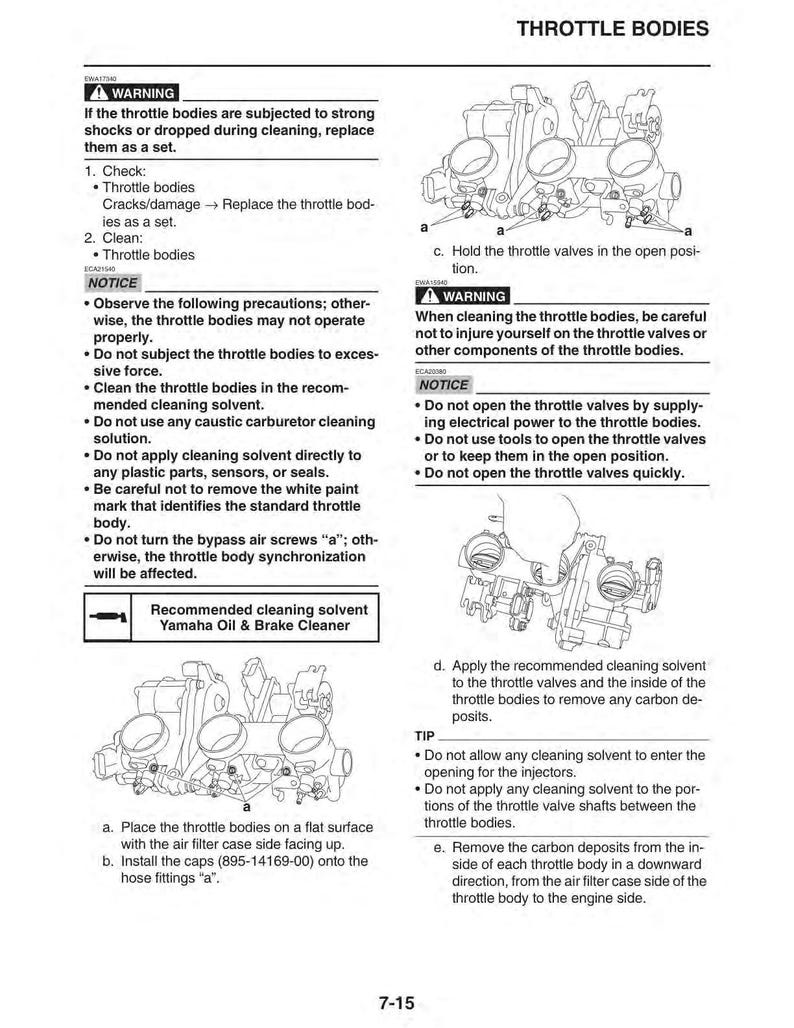 Yamaha Tracer 900 / 900GT MTT850D Service Manual service manual preview page 6