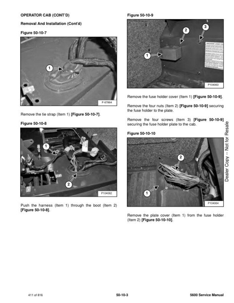 Bobcat Toolcat 5600 Utility Work Machine Service Manual service manual preview page 8