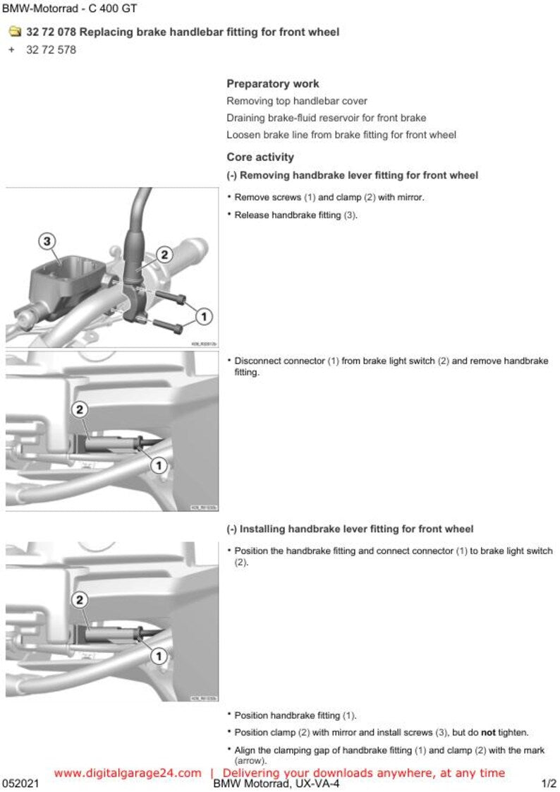 BMW C400 GT K08 Service Manual service manual preview page 7