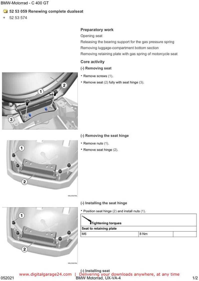 BMW C400 GT K08 Service Manual service manual preview page 8