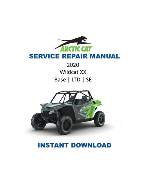 2020 Arctic Cat Wildcat XX Service Manual PDF service repair manual cover