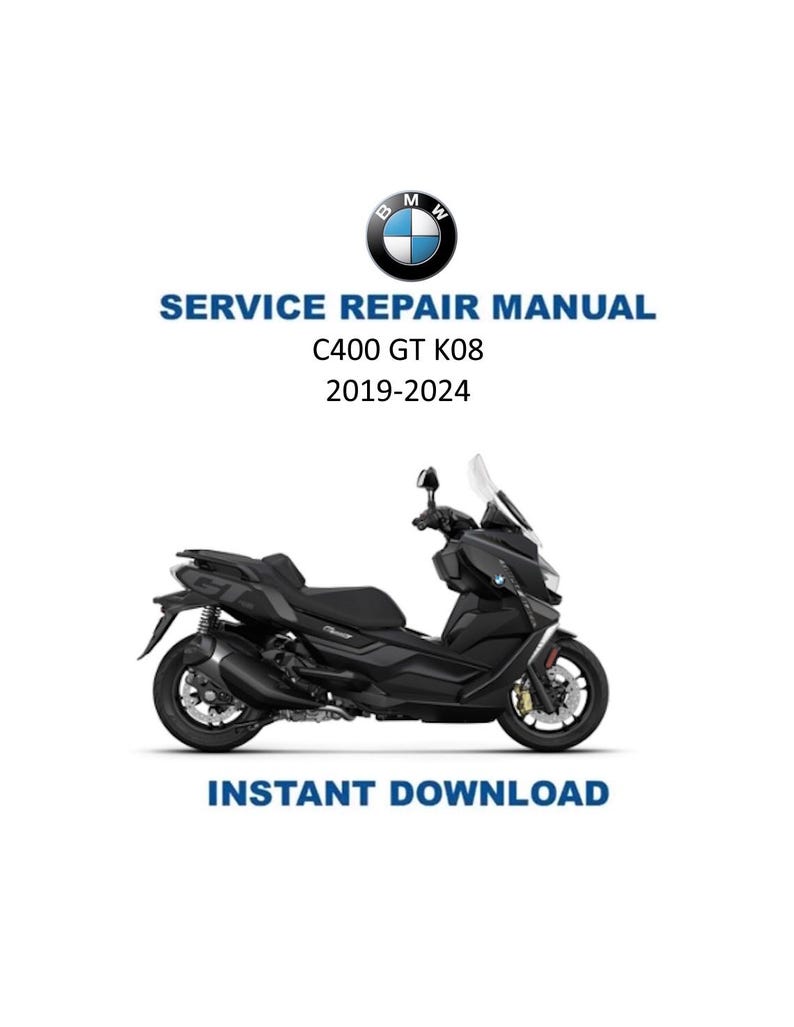 BMW C400 GT K08 Service Manual PDF service repair manual cover